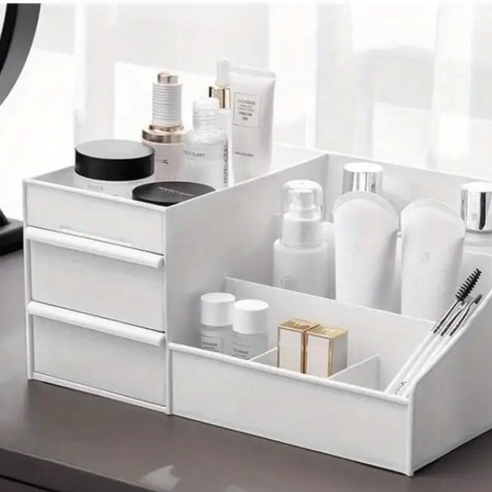 White Cosmetic Organizer - Picture 2 of 7
